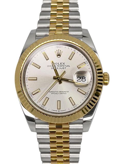 silver and gold rolex womens|rolex datejust 41 gold silver.